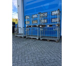 Partij (5st) gebruikte gaasopzetwand incl. pallet 1200x800x1000mm