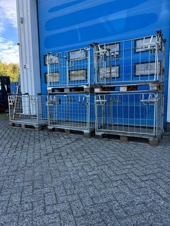 Partij (5st) gebruikte gaasopzetwand incl. pallet 1200x800x1000mm Partij (5st) gebruikte gaasopzetwand incl. pallet 1200x800x1000mm