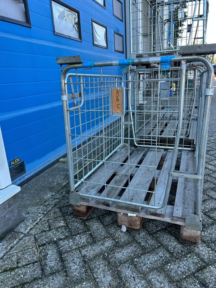 Partij (5st) gebruikte gaasopzetwand incl. pallet 1200x800x1000mm Partij (5st) gebruikte gaasopzetwand incl. pallet 1200x800x1000mm
