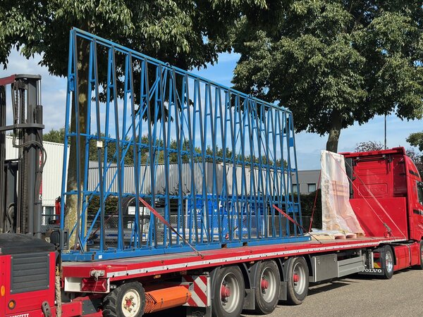 Gebruikte glasbok dubbelzijdig  7500x800x3100 mm