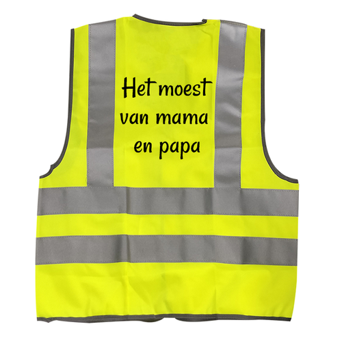 Gepersonaliseerd fluohesje voor kinderen met tekst