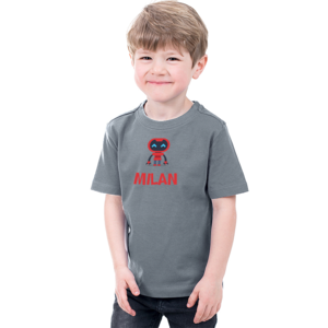 Bedrukte Kinder T-shirt met foto, illustratie en tekst