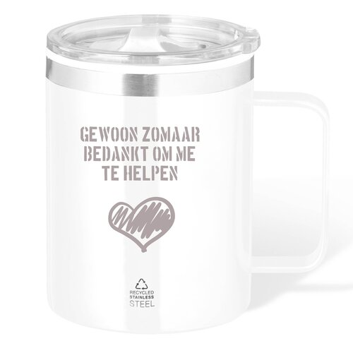 Gepersonaliseerde Thermosbeker met Gravure 400ml – Uniek en Stijlvol