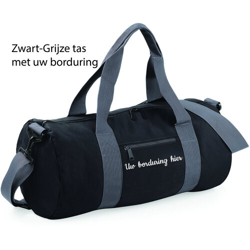 Gepersonaliseerde Geborduurde Barrel Zak – Duurzaam, Stijlvol en Uniek Geborduurd