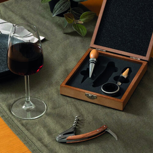 Wijnset met Naam en Illustratie – Luxe Gepersonaliseerd Cadeau Wijnset met Naam en Illustratie – Luxe Gepersonaliseerd Cadeau