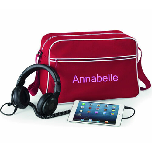 Custom Retro Schoudertas met Persoonlijke Borduring