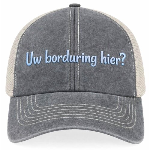 Gepersonaliseerde Vintage Trucker Pet – Personaliseer met Naam of Logo