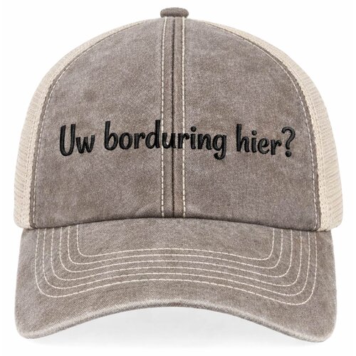 Gepersonaliseerde Vintage Trucker Pet – Personaliseer met Naam of Logo