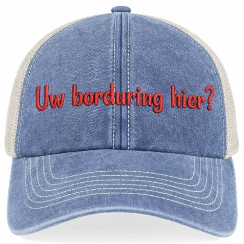 Gepersonaliseerde Vintage Trucker Pet – Personaliseer met Naam of Logo