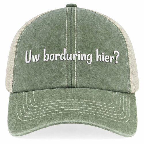 Gepersonaliseerde Vintage Trucker Pet – Personaliseer met Naam of Logo