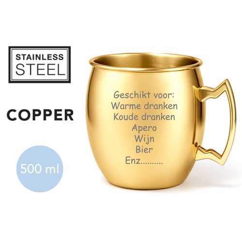 Stijlvolle Cocktail & Mocktail Beker Gepersonaliseerd – 500 ml