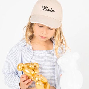 Kinder Baseballpet met Contrastbies – Gepersonaliseerde Borduring