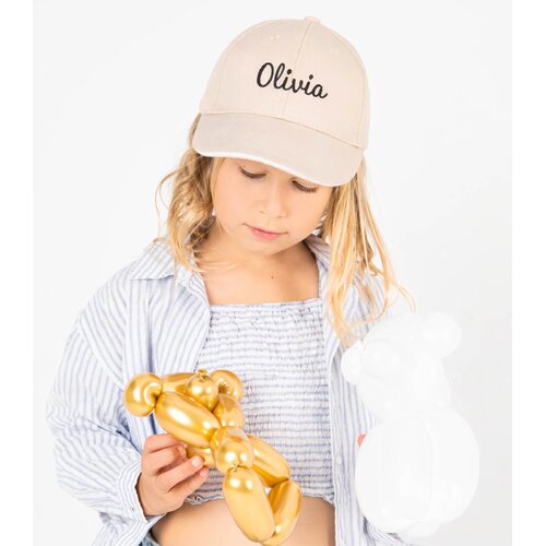 Kinder Baseballpet met Contrastbies – Gepersonaliseerde Borduring