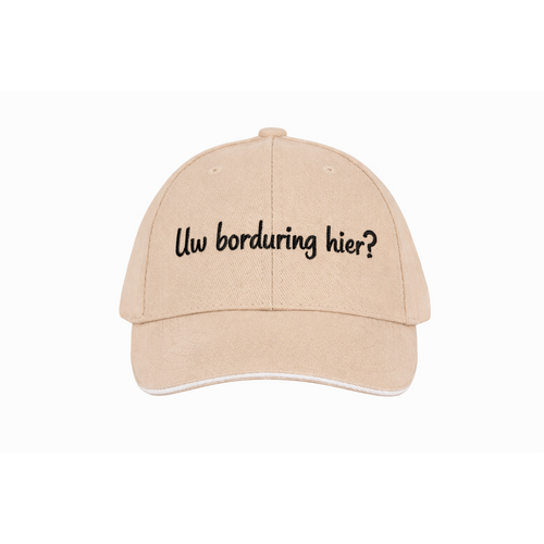 Kinder Baseballpet met Contrastbies – Gepersonaliseerde Borduring