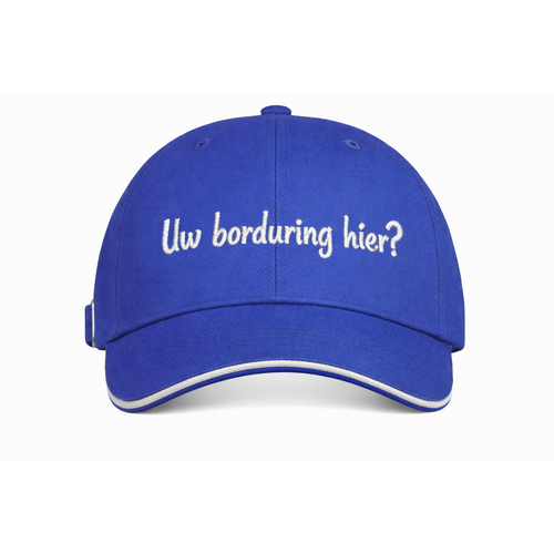 Kinder Baseballpet met Contrastbies – Gepersonaliseerde Borduring