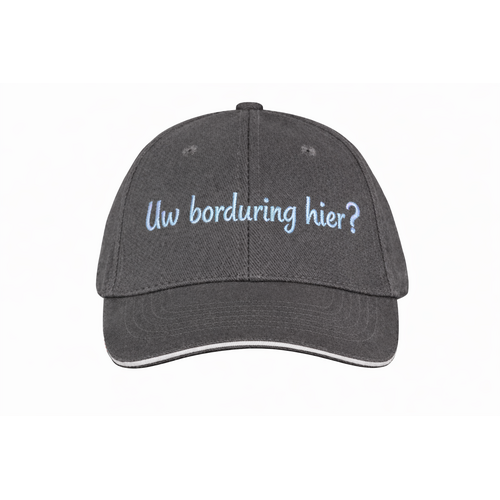 Kinder Baseballpet met Contrastbies – Gepersonaliseerde Borduring