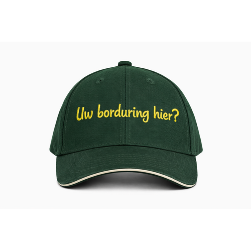 Kinder Baseballpet met Contrastbies – Gepersonaliseerde Borduring