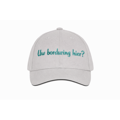 Kinder Baseballpet met Contrastbies – Gepersonaliseerde Borduring