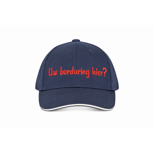 Kinder Baseballpet met Contrastbies – Gepersonaliseerde Borduring