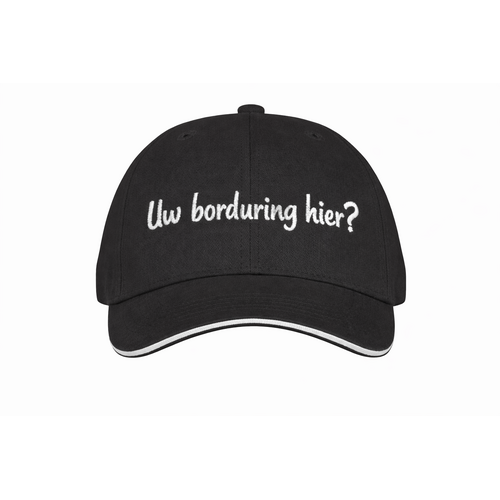 Kinder Baseballpet met Contrastbies – Gepersonaliseerde Borduring