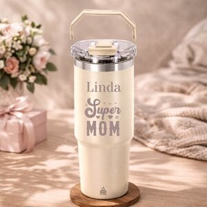 Gepersonaliseerde Thermosbeker XL (900 ml) met Naam – Perfect Cadeau