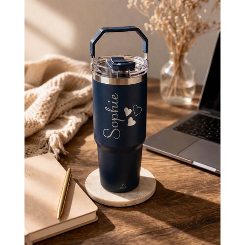 Maak jouw thermosbeker uniek met naam – het perfecte persoonlijke cadeau voor elke dag.