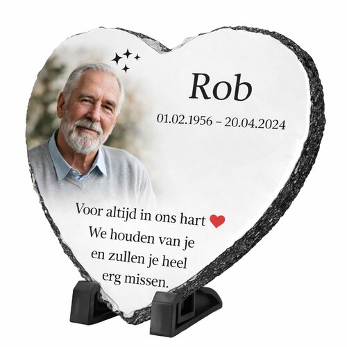 Een blijvende herinnering op natuursteen, persoonlijk gemaakt met jouw foto