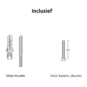Ronde beukenhouten muurhaak / knop