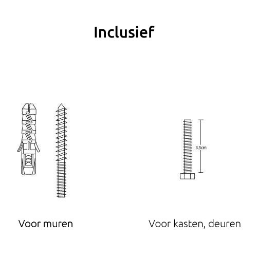 Ronde Beukenhouten Kapstokhaak met Leren Lus