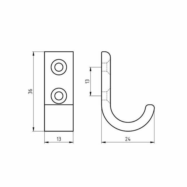 Handdoekhaak 0554-13 goud