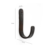 Kapstokhaak rond | Zwart | Industrieel