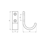 Jashaak enkel 0129-18 Mat Zwart