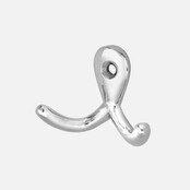 Dubbele haak 0560-93 - Zilver Dubbele haak 0560-93 - Zilver