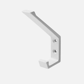 Hoed- en jashaak enkel 0138-79 Wit