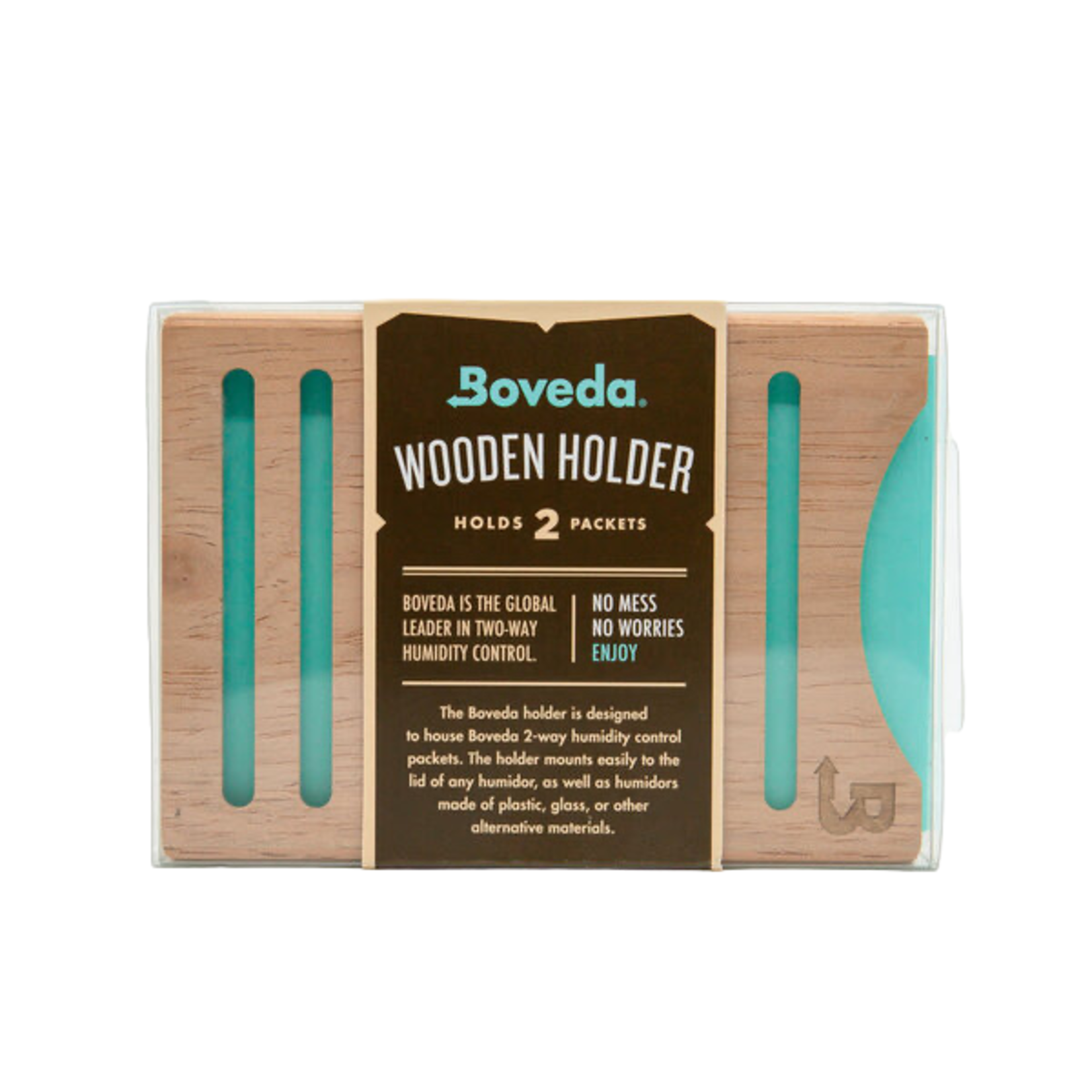 BOVEDA BOVEDA WOODEN HOLDER 2 PACKETS SIDE BY SIDE