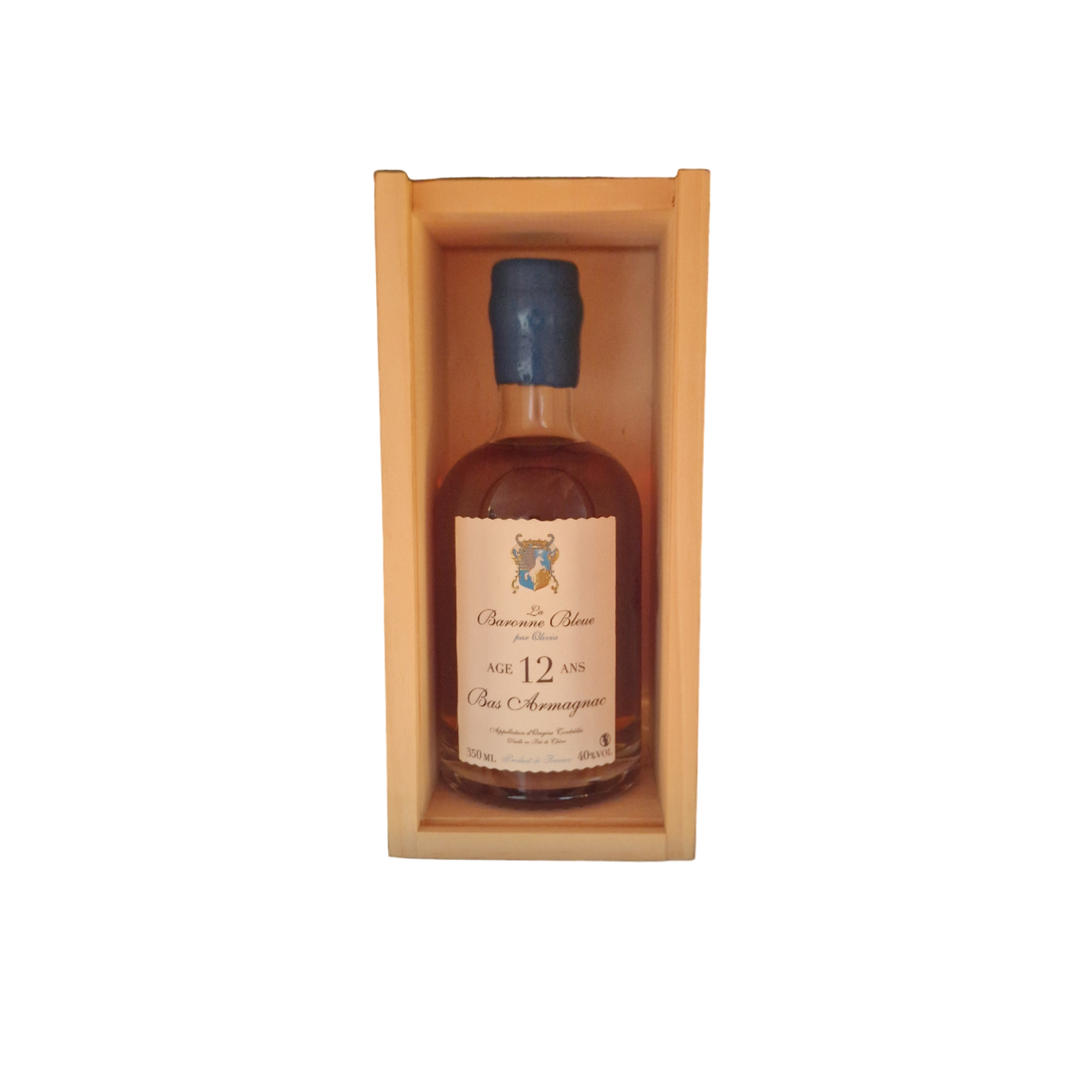 LA BARONNE BLEU ARMAGNAC LA BARONNE BLEU 12 ANS 35 CL - COFFRET BOIS