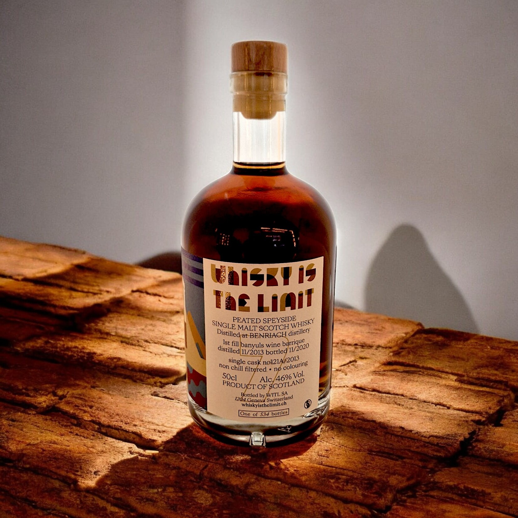 WITL WHISKY IS THE LIMIT BENRIACH 7 YEARS 50CL 46%