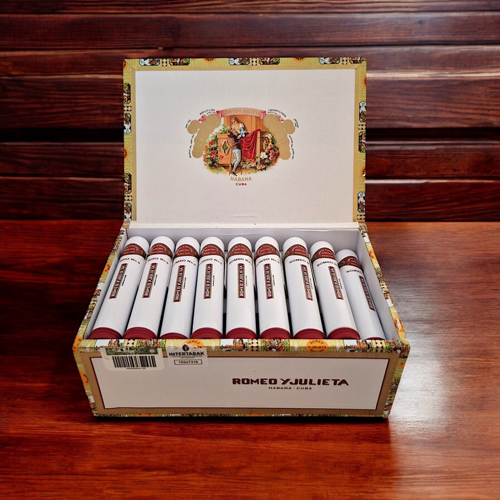 ROMEO Y JULIETA ROMEO Y JULIETA NUMERO 3 TUBOS FULL BOX 25'S