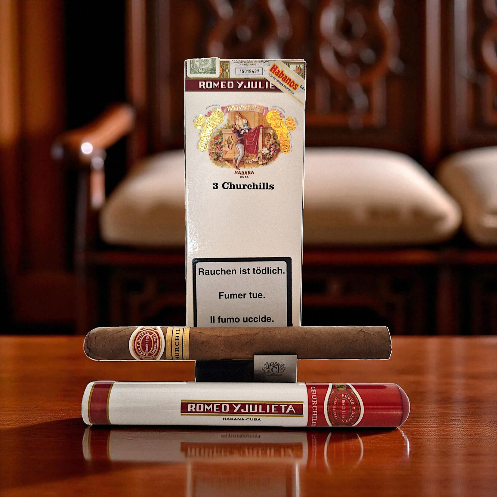 ROMEO Y JULIETA ROMEO Y JULIETA CHURCHILLS TUBOS CARD BOX/3