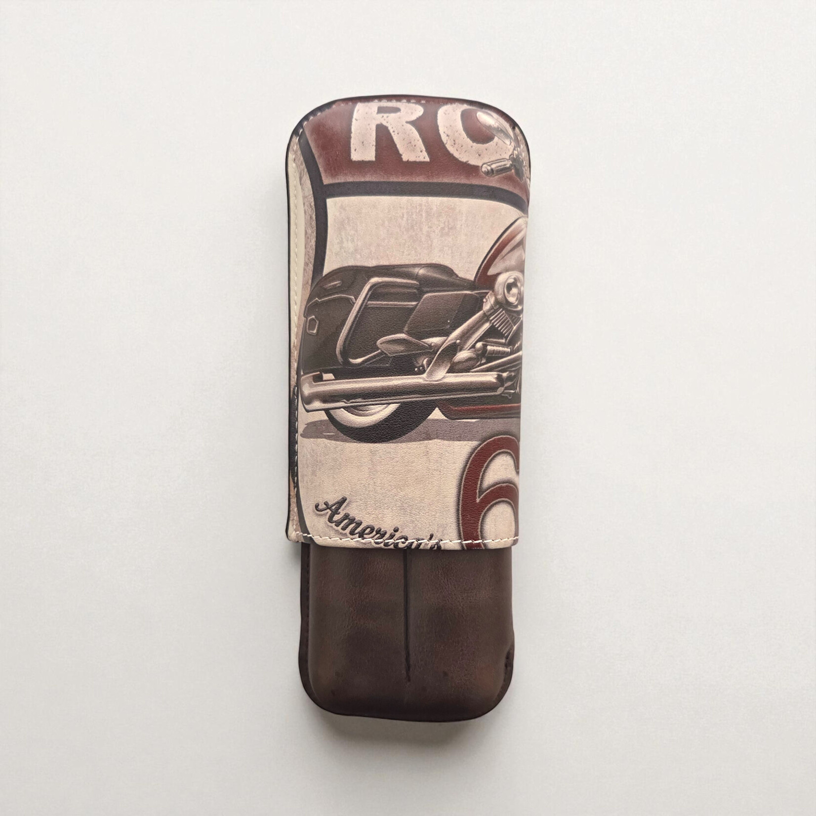 RÉCIFE RECIFE ETUI 2 CIGARES 25-230 ROUTE 66 WHISKEY