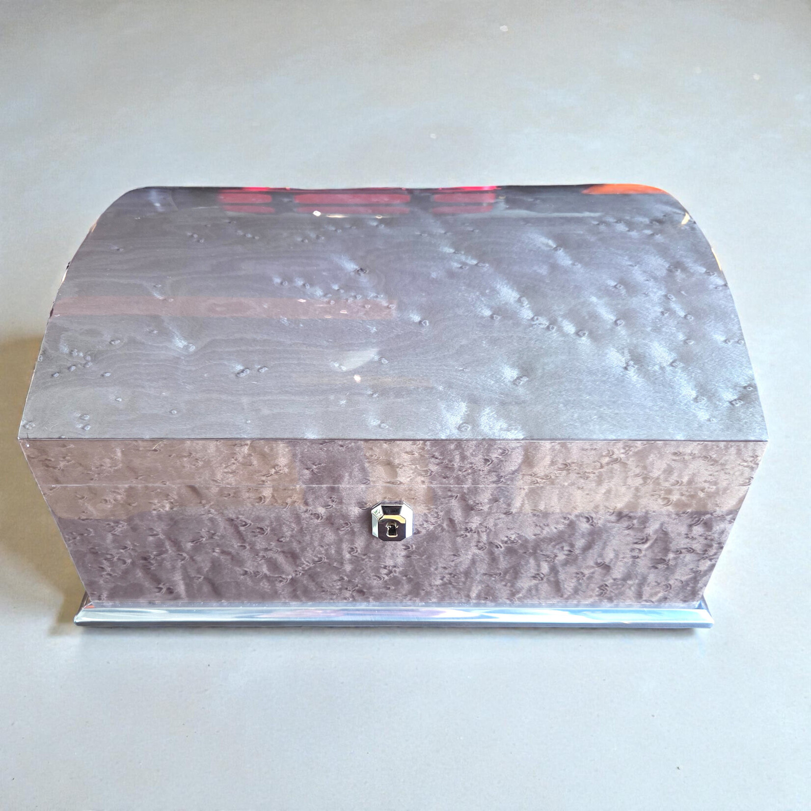 GENTILI GENTILI HUMIDOR 50 CIGARES GRIS AVEC PLATEAU