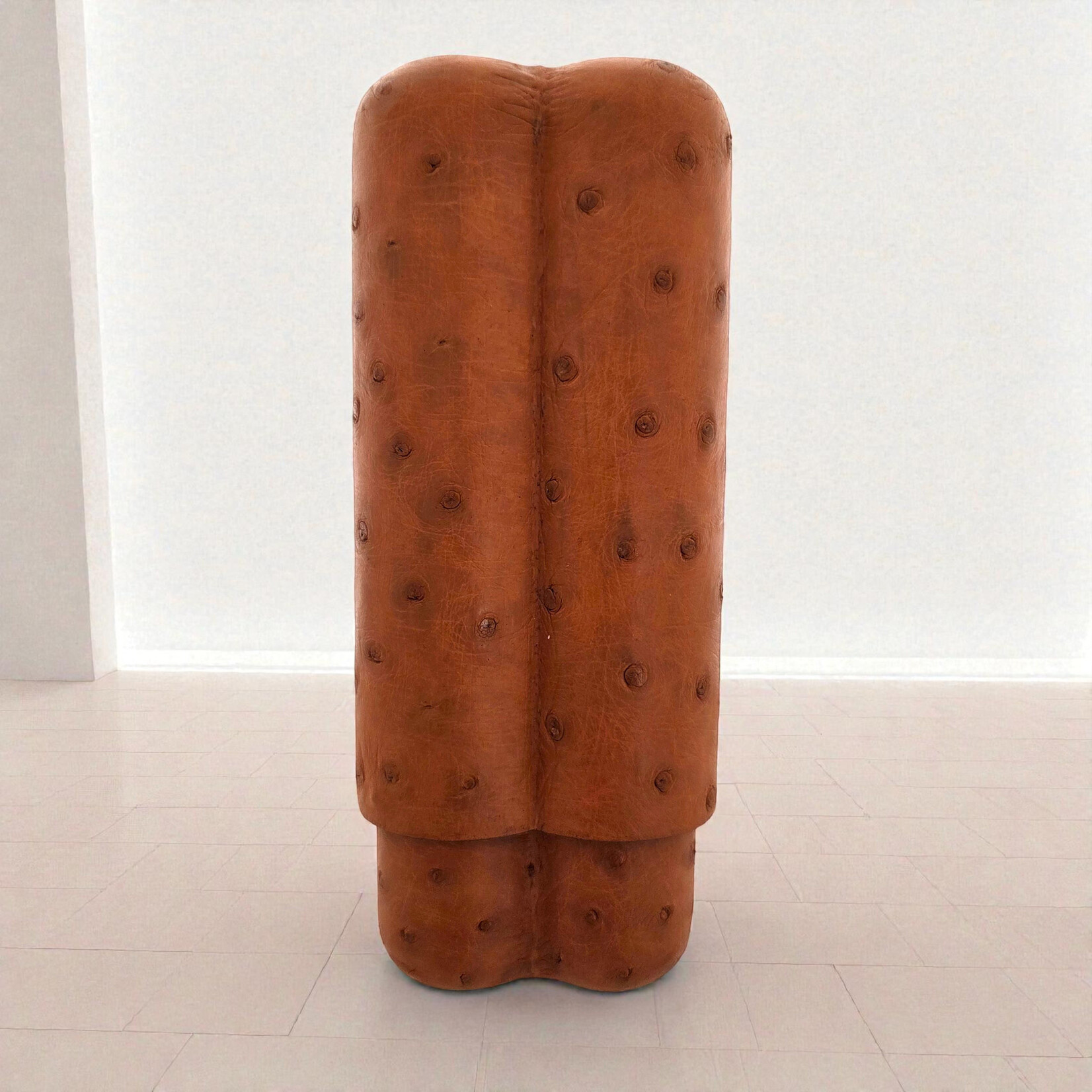 POROSUS POROSUS 2 STICKS OSTRICH COGNAC CHOCOLAT