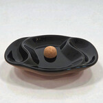 WELLAUER PIPE ASHTRAY CERAMIC CURVER BLACK