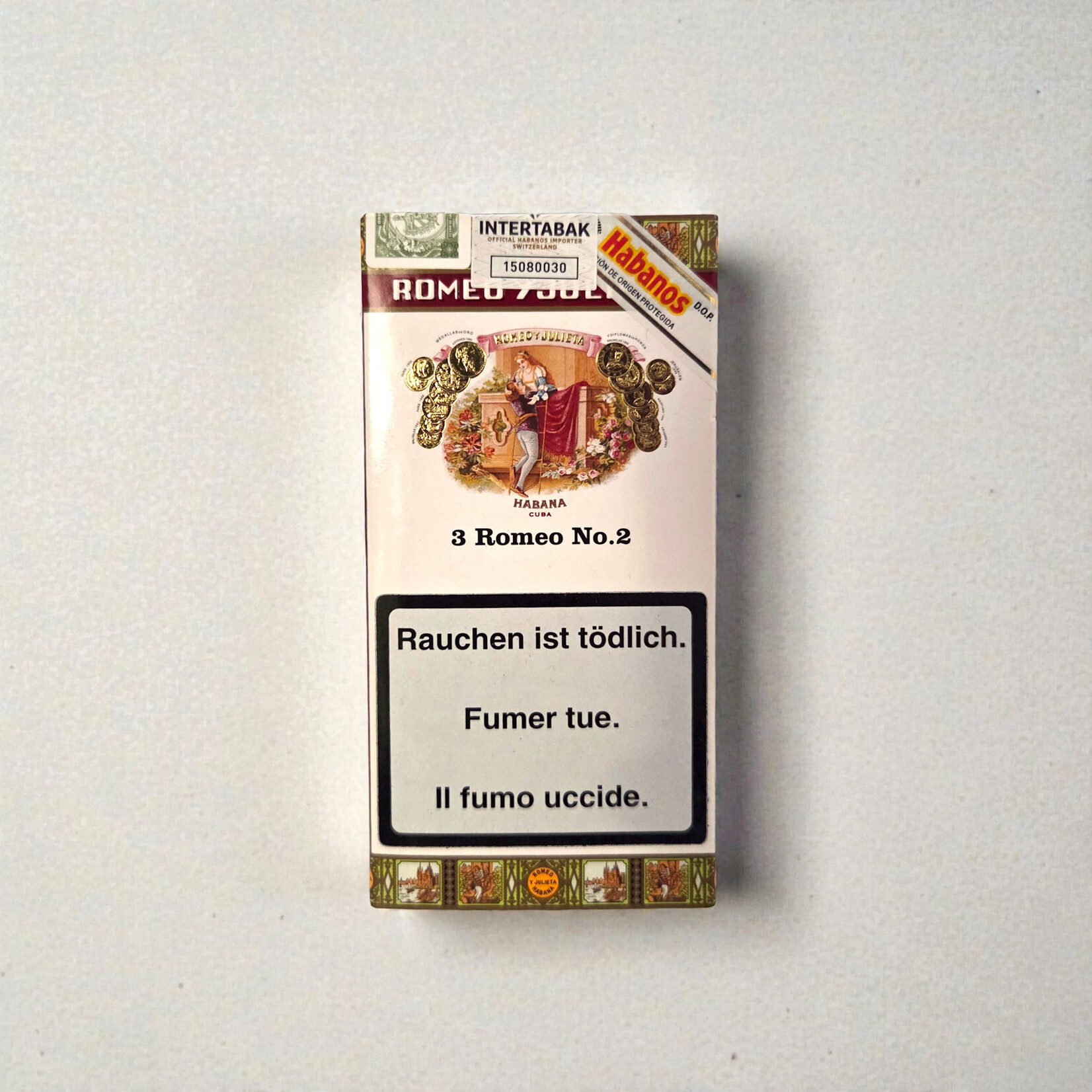 ROMEO Y JULIETA ROMEO Y JULIETA NUMERO 2 TUBOS CARD BOX /3