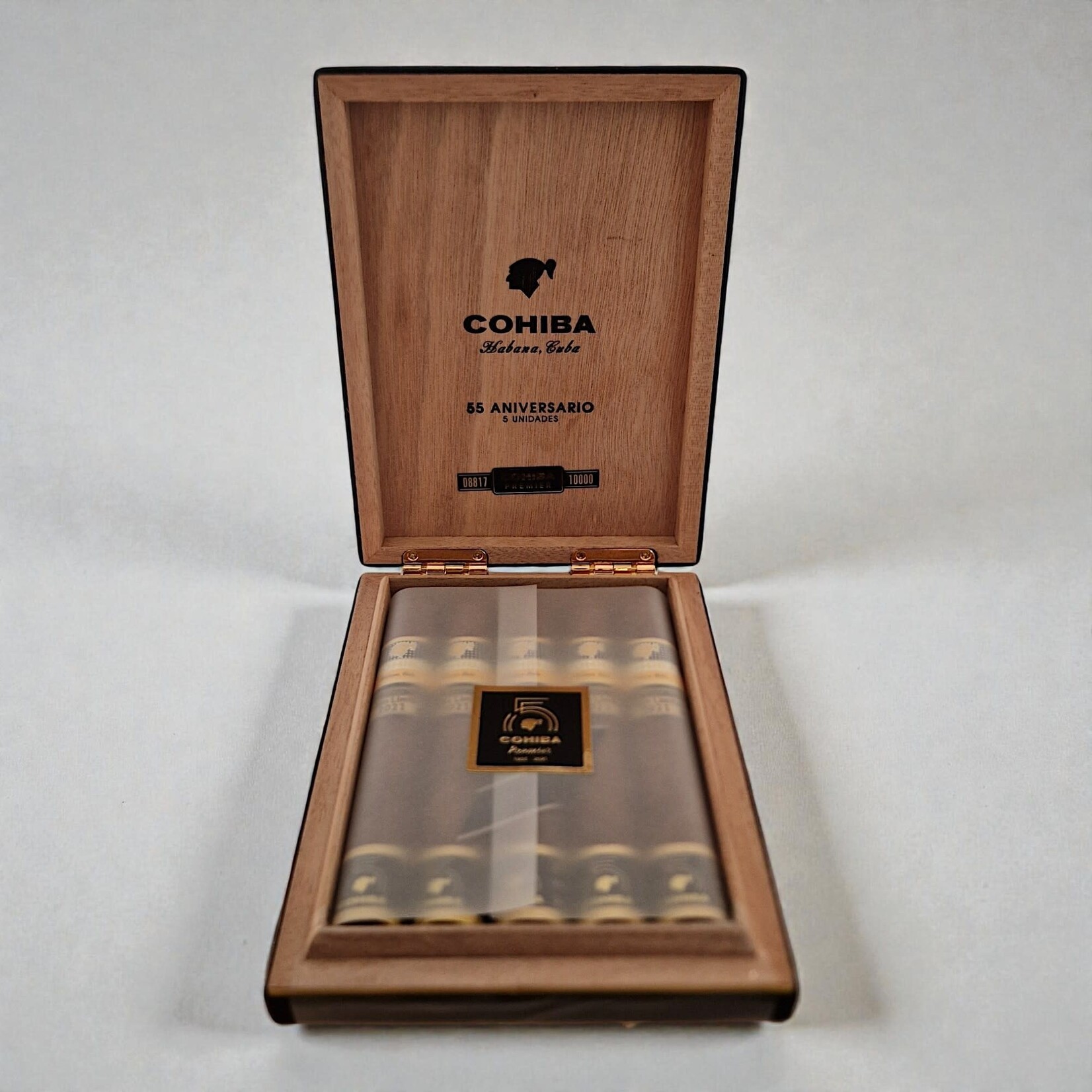 COHIBA COHIBA 55TH "PREMIER" BOX 5 TRAVEL EL 2021