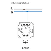 Kopp schakelaar 2-polig (503200004)