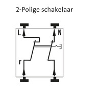 Kopp tweepolige schakelaar (503200004)