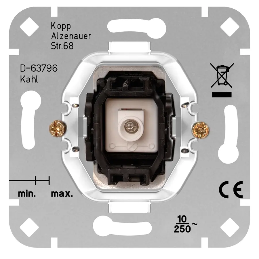 Kopp schakelaar 1-polig met controlelamp (504600007)