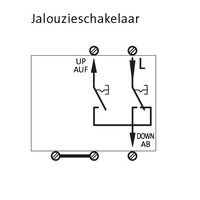 Kopp jaloezieschakelaar 1-polig (504500004)