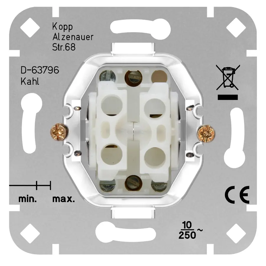 Kopp seriedrukcontact 2 maakcontacten (503800002)